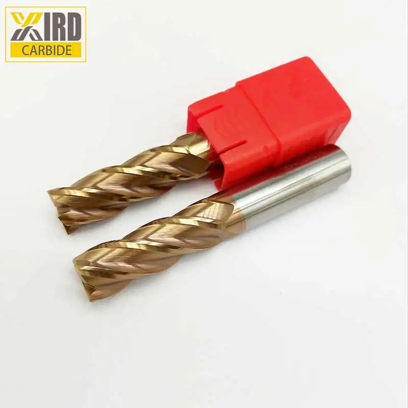 4 flute Solid Carbide speed tiger carbide end mill For Hardness steel