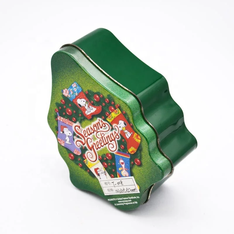 Роскошная металлическая жестяная коробка для конфет, металлическая Красивая жестяная упаковка, жестяная мини-коробка для рождественской елки, жестяные коробки для печенья