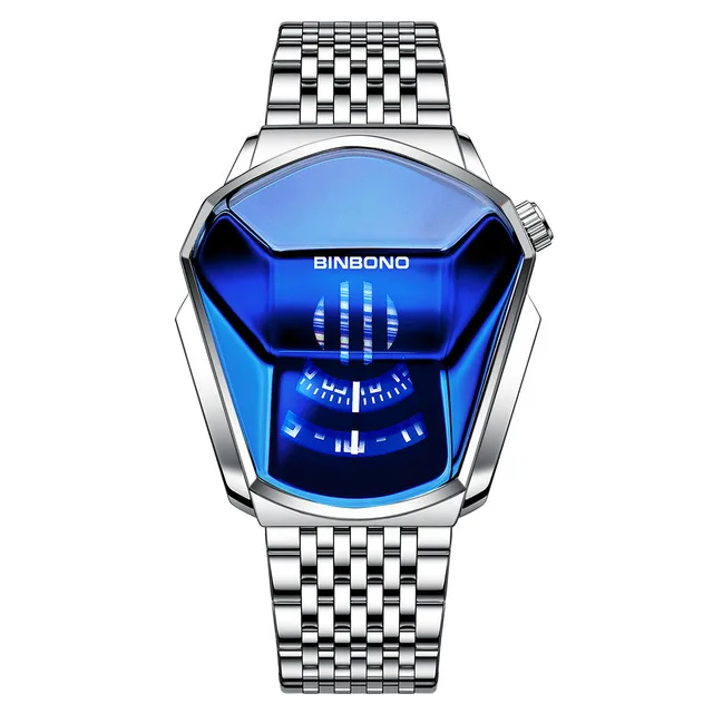 Binbond Фирменные Нержавеющей Стали montres-homm kol saati Роскошные Мужские кварцевые наручные часы для мужчин