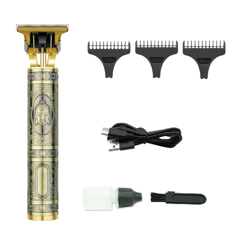 DALING DL-1305  rechargeable hair trimmer t9 Buddha dragon head hair clipper electric razor knife retro oil head hair clipper