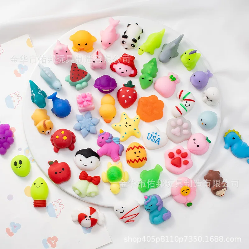 Mini Cute Kids Squeeze Toys Tpr Slow Rising Rubber Anti-stress Squishy Fidget With Squeeze Animals Stress Relief
