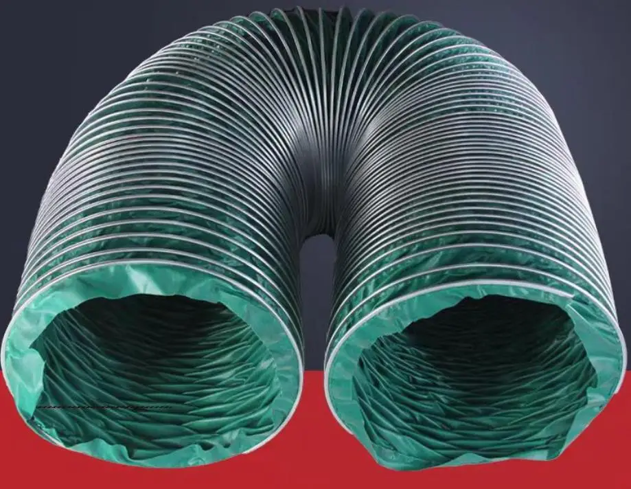 China Supplier Hot gas extraction exhaust equipment 75-300mm Oil resistant Three proof cloth fireproof ventilation pipe