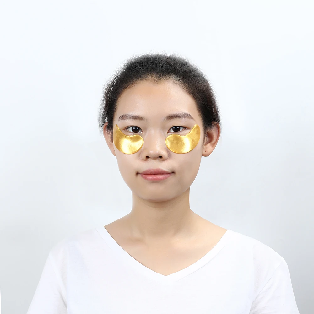 OEM косметика 24k Золотая коллагеновая кристальная Накладка для глаз маска для глаз против старения и морщин