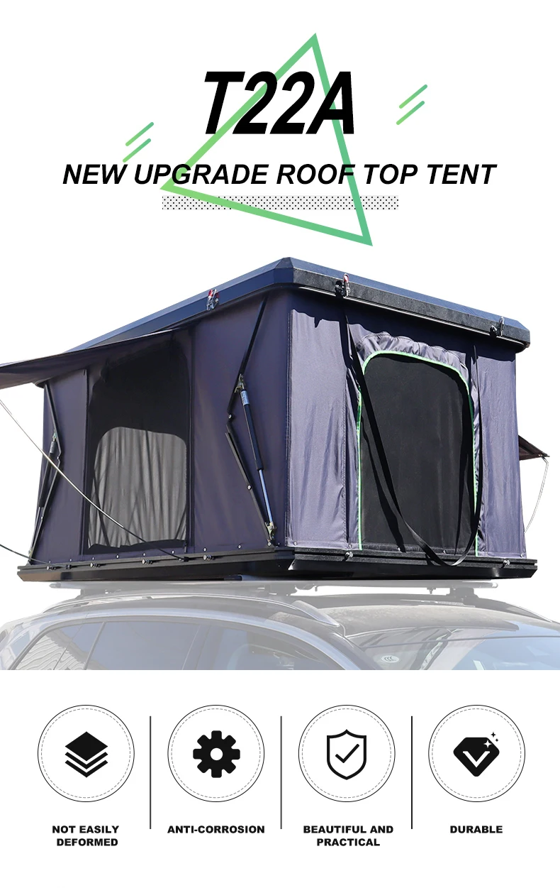 Rooftop Hard Shell Fiberglass Suv Awning 4x4 offroad car roof with awning Car Roof Top Tent