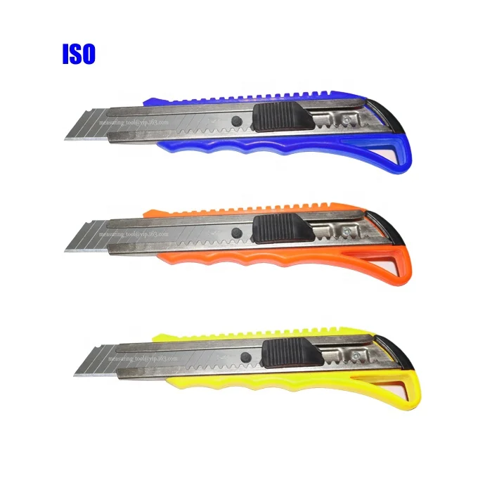 Plastic Utility Knife With Plastic Handle For Wholesale