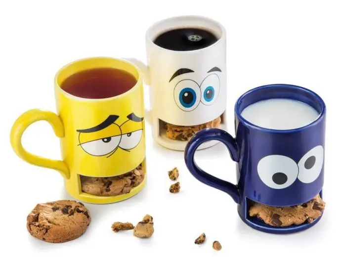 Hot sale promotional gift ceramic cookie monster mug coffee cup
