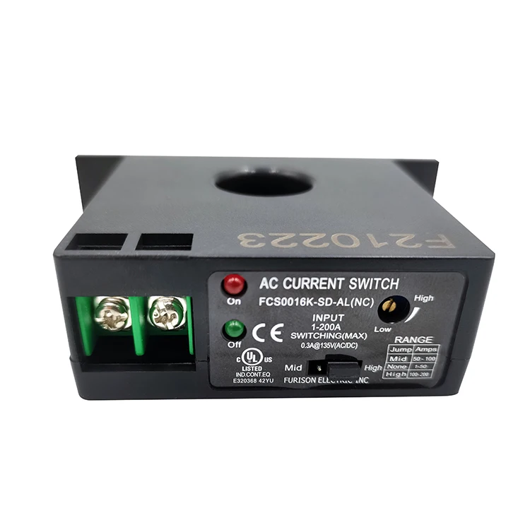 Current Sensing Switch Overload Linkage Switch Normally Open Module 3 Years CE ROHS Normally Closed Type Furison 1-200A CN;GUA