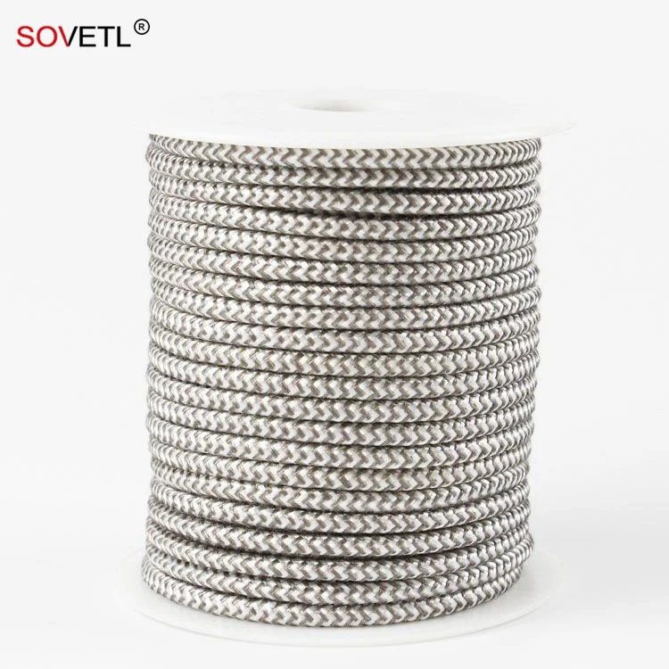 Silver Fiber Conductive Cord Antistatic ESD Rope For Aviation Projects