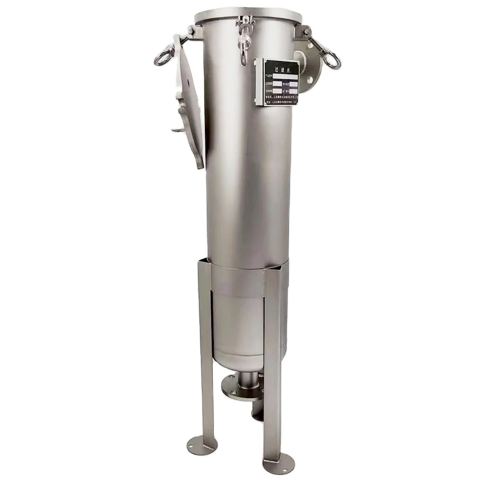 Water treatment stainless steel bag filter housing