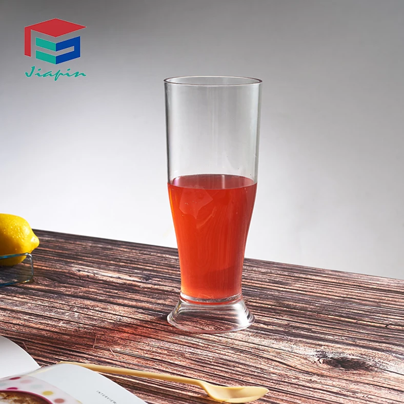Bar use unbreakable clear 585ml plastic large beer glasses 20oz Polycarbonate Beer Mug