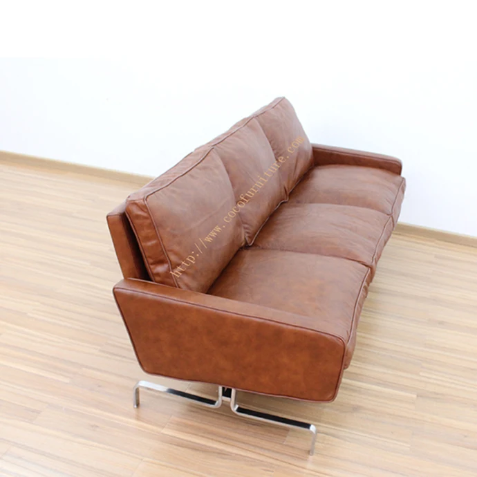 
Vintage Leather sofa 3 seats 