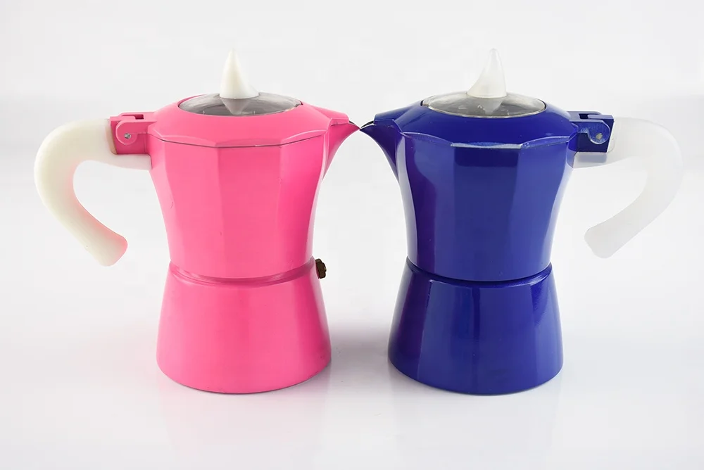 
Customized Espresso 3 Cup Coffee Maker Mocha Pot 