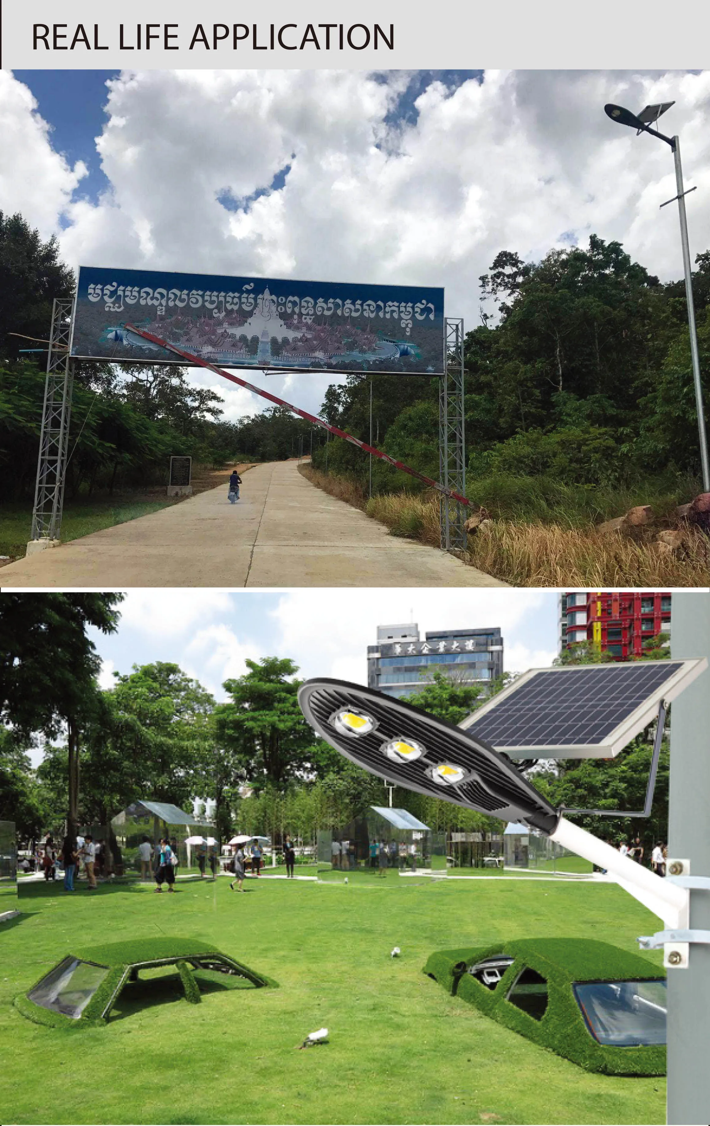 LikeTech Solar LED Light 100W200W300W400W500W IP65 New Lithium Iron Phosphate Battery Outdoor Lighting Solar Led Street Light