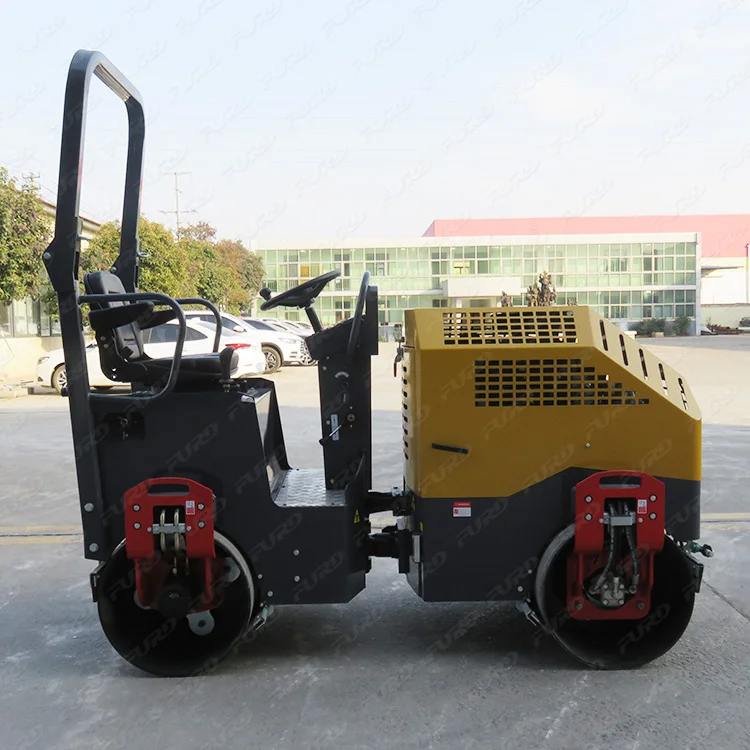 Single drum road compactor roller with tandem walking drive road roller
