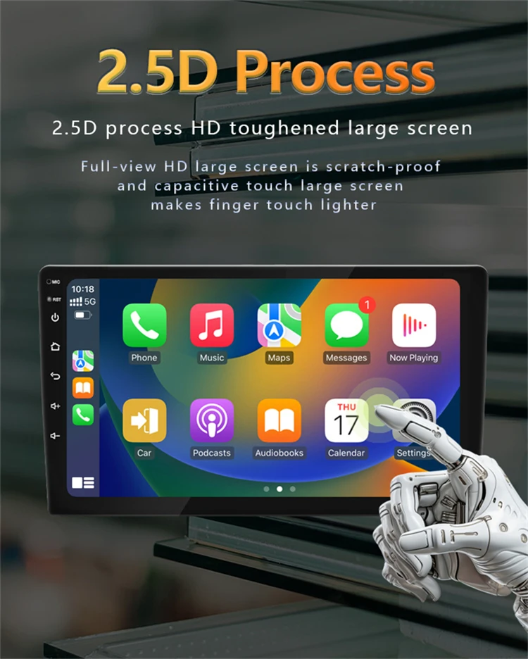 Factory Best Touch Screen for Universal car GPS WIFI Android 11 car Video Player With Factory price discount