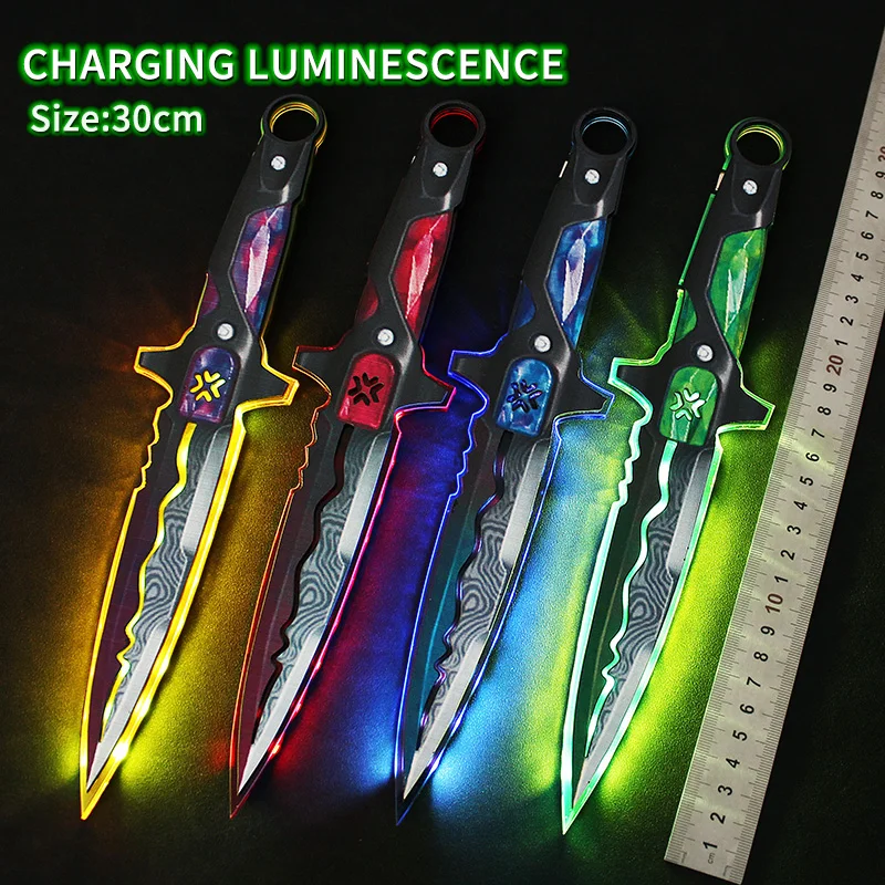 Valorant Acrylic Luminescent LED Cosplay Toys Boys Game Gifts Colorful Secure Rechargeable
