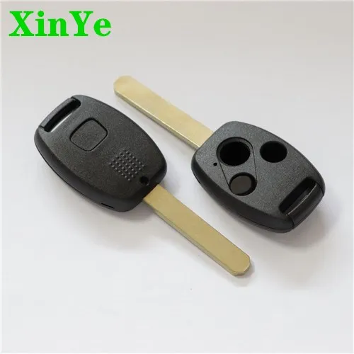 XinYe wholesale 2+1 Buttons Smart Car Key Case Shell Brass Car Key Replacement Blank