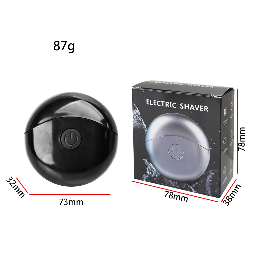 Mini Electric Shaver for Men Waterproof Shaver USB Rechargeable Lithium Battery Cordless Razor for Gift