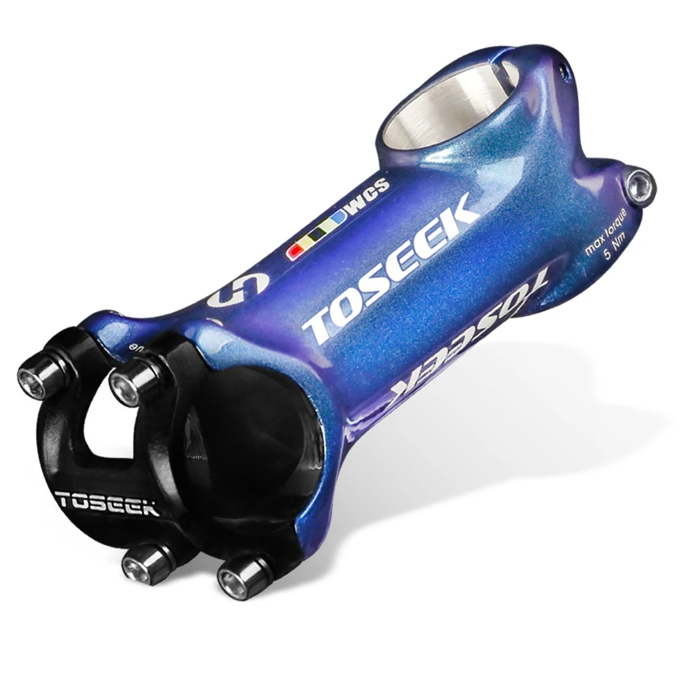 Toseek Colour 31.8 Aluminum Stem 6/17Degree 60/70/80/90/100/110mm Mtb Bike Stem For Bicycle Negative