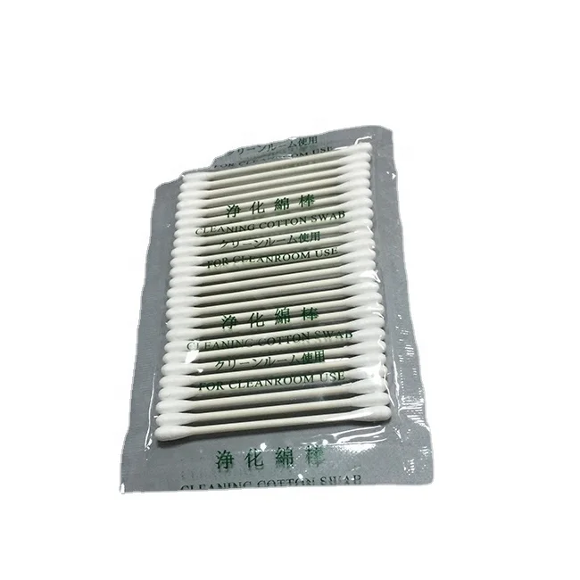 Высококачественный одноразовый пылезащитный ватный тампон Huby 340 с бумажной ручкой, промышленная Чистящая комната