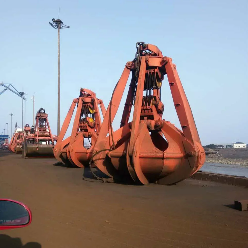
Sand Clinker and Stone Loader Excavator Mechanical Four Ropes Orange Peel Grab 