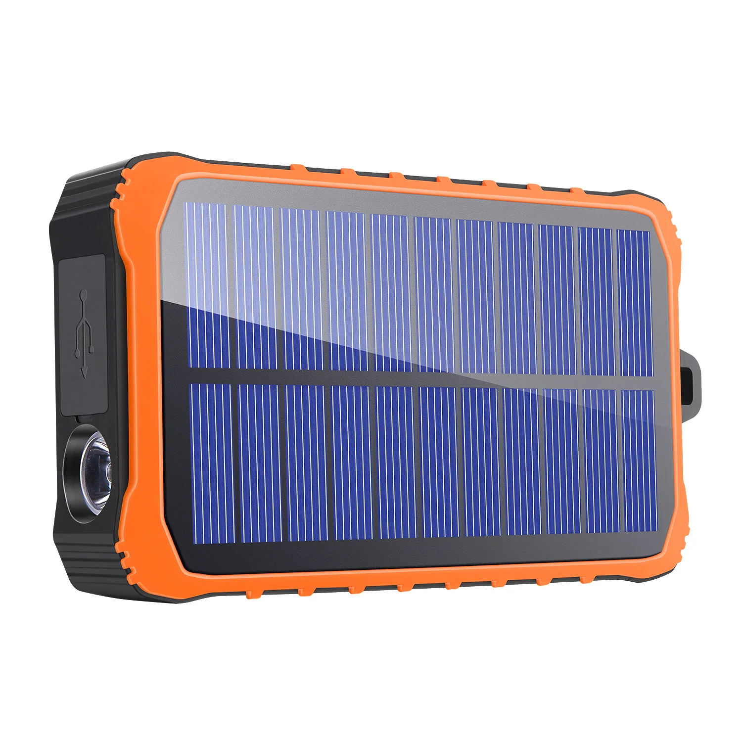 2021New Fashion 12000mAh Waterproof Solar Power Bank ,Dual Usb Solar Battery Charger Outdoor Travel Mobile Powerbank