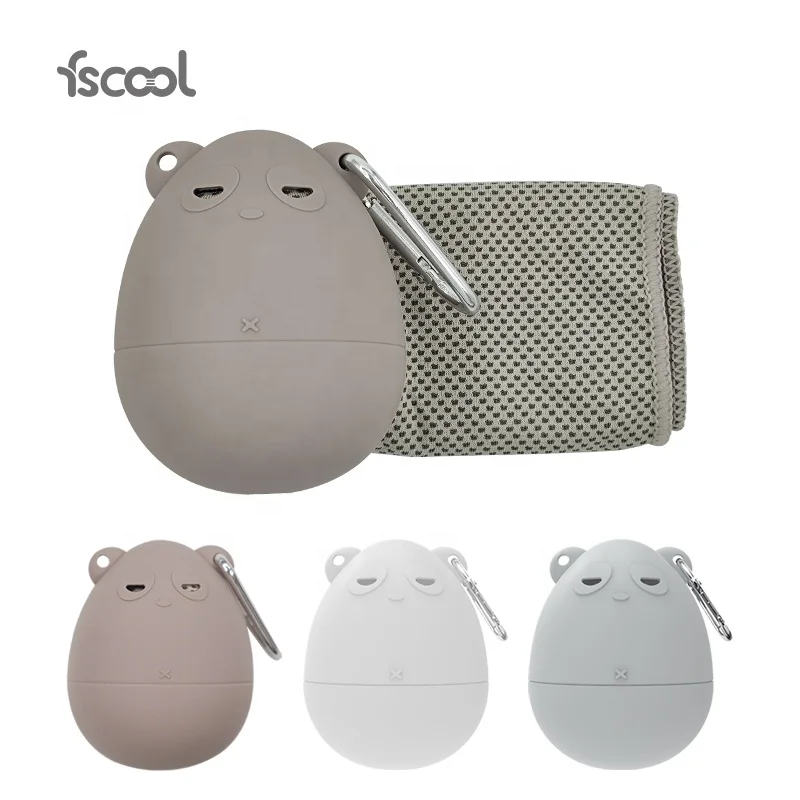 Sublimation Microfiber Sweat Towel For Workout Fitness Towels Hiking Cooling Towel In Silicone Case