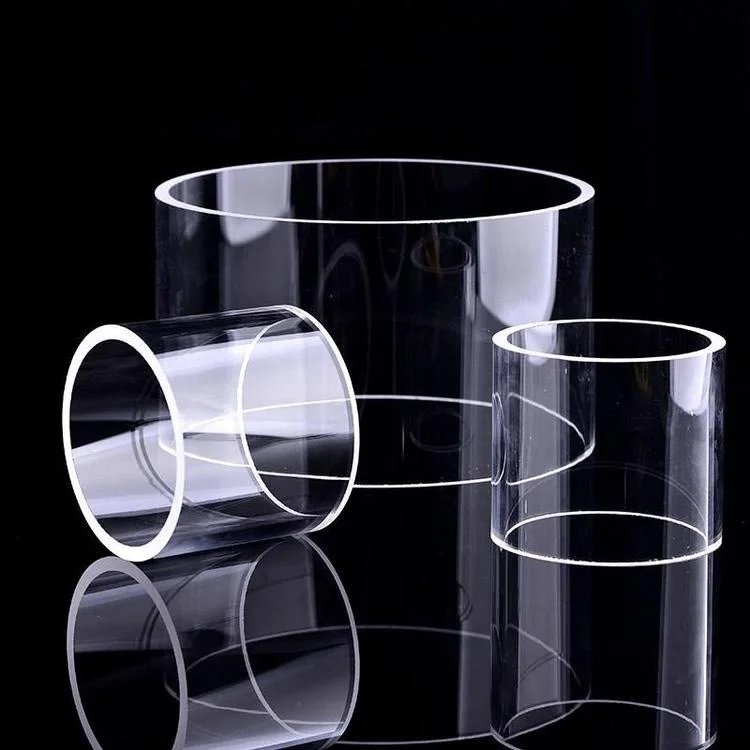 High Purity Quartz Glass Pipe Clear End Open Quartz Test Tube