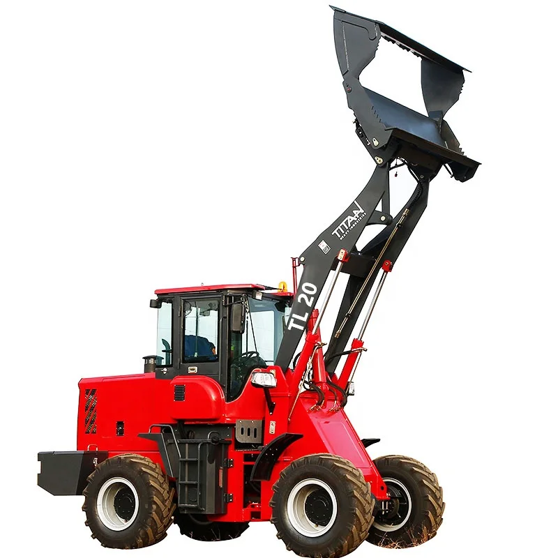 Chinese Titan Brand China Mini front end loader bucket TL20 Wheel Loader