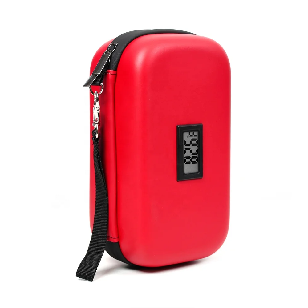 Factory Hot Selling Insulin Cooler Travel Case Medication Cooler Bag Travel Cooler With Thermometer Temperature Display