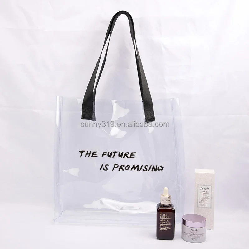 High Level Custom Pvc Tote Shopping Bag With Lining