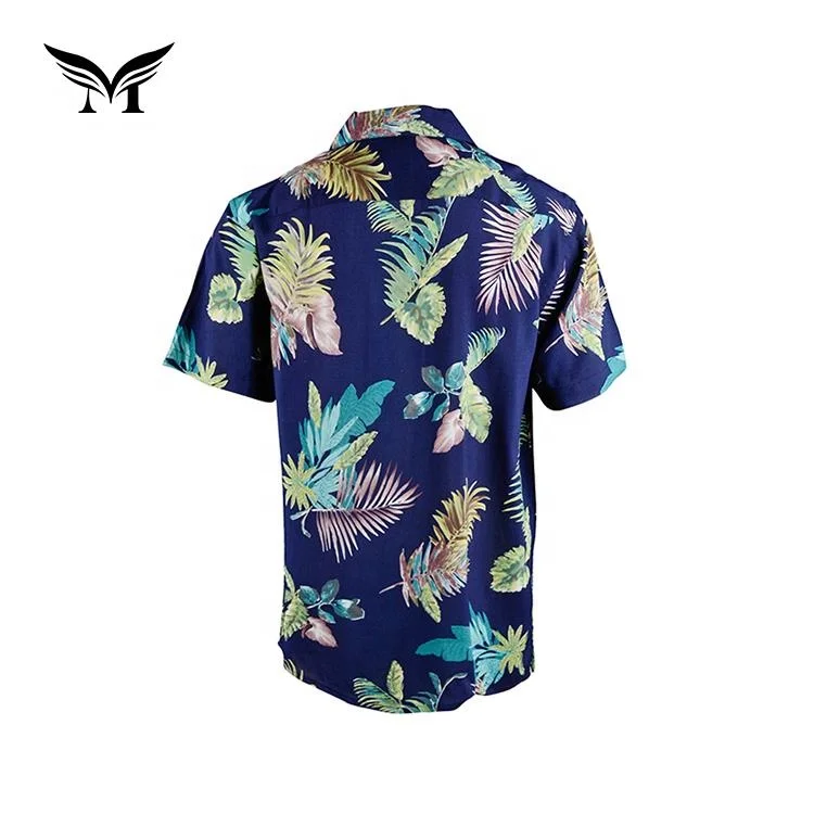 Made in China ODM fashion beach designed viscose rayon shirts for men casual