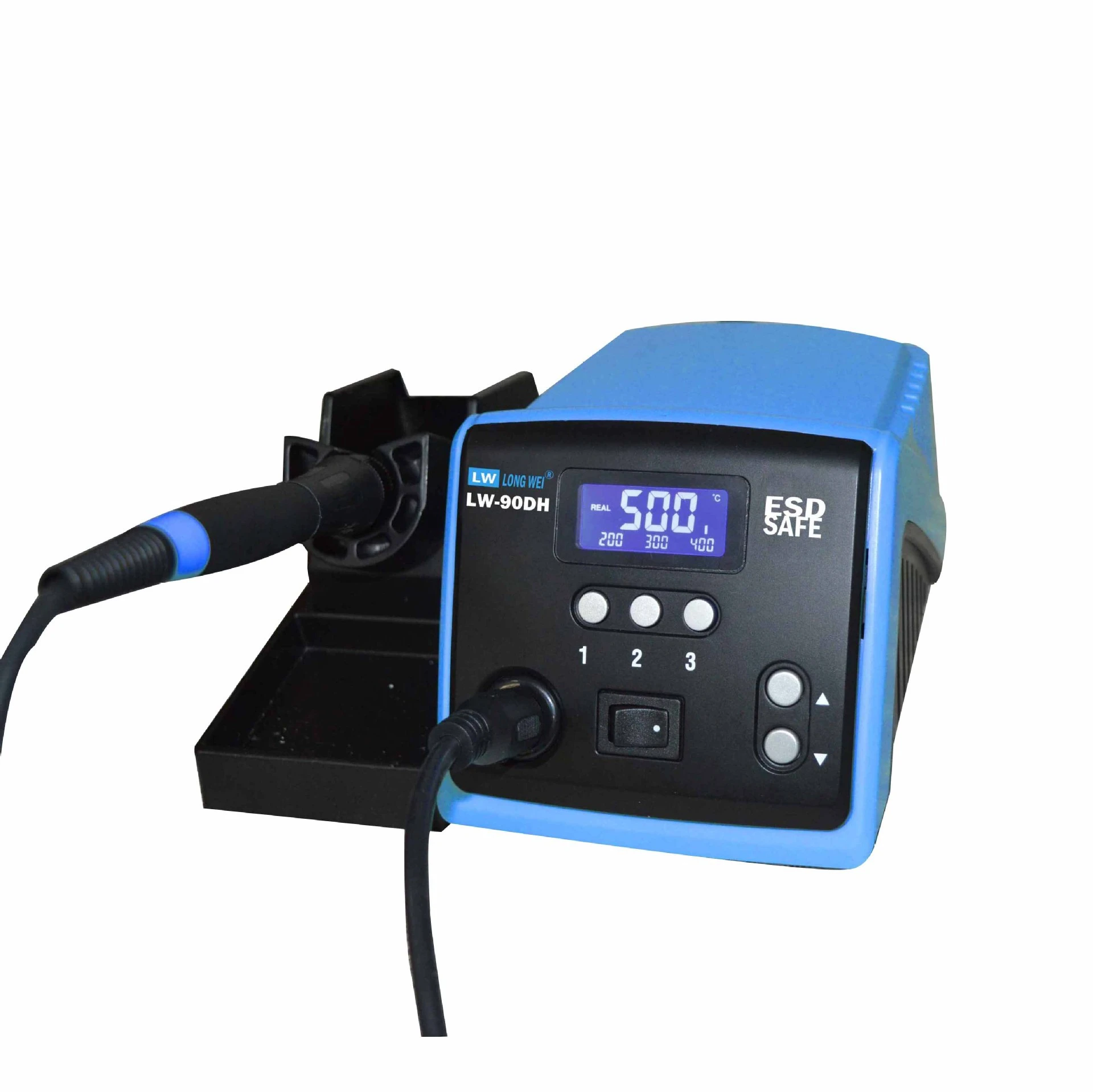 LCD 24V soldering machine Silver alloy 90W electric soldering iron station