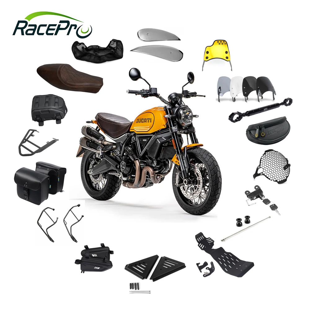 RACEPRO Wholesale Price High Quality Accessories Motorcycle Modified Custom Parts Accessories For  Scrambler Ducati 1100 Tribute