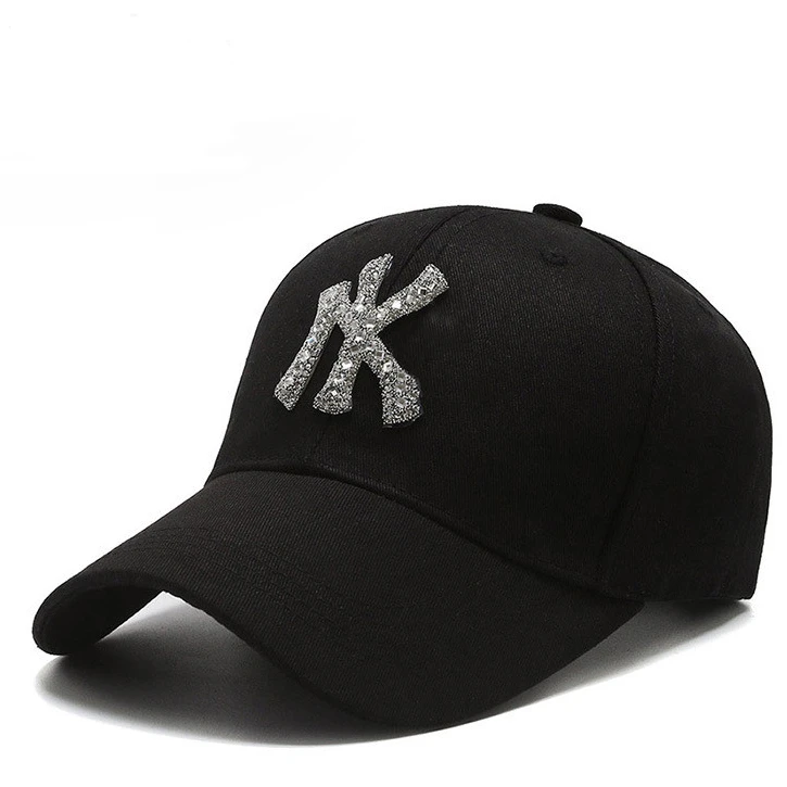 2022 New York Bling Rhinestones Logo Hat Spring Student Sunshade Baseball Cap Fashionable Letters With Diamond Cap Designer Cap