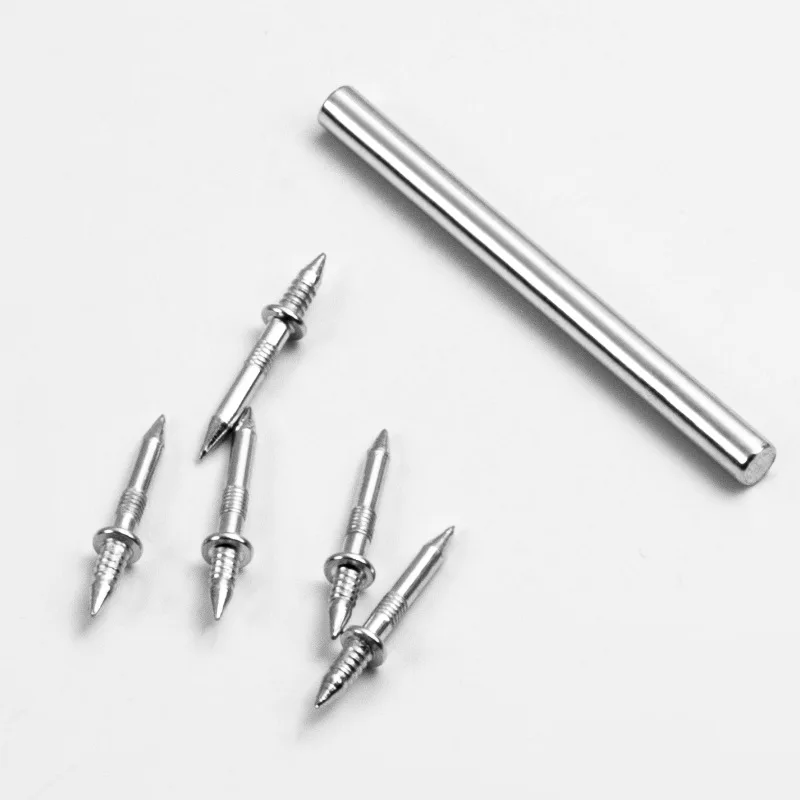 Double-head anti-slip Pointed screw  two-end pointed fixing nails Two-way unmarked nail