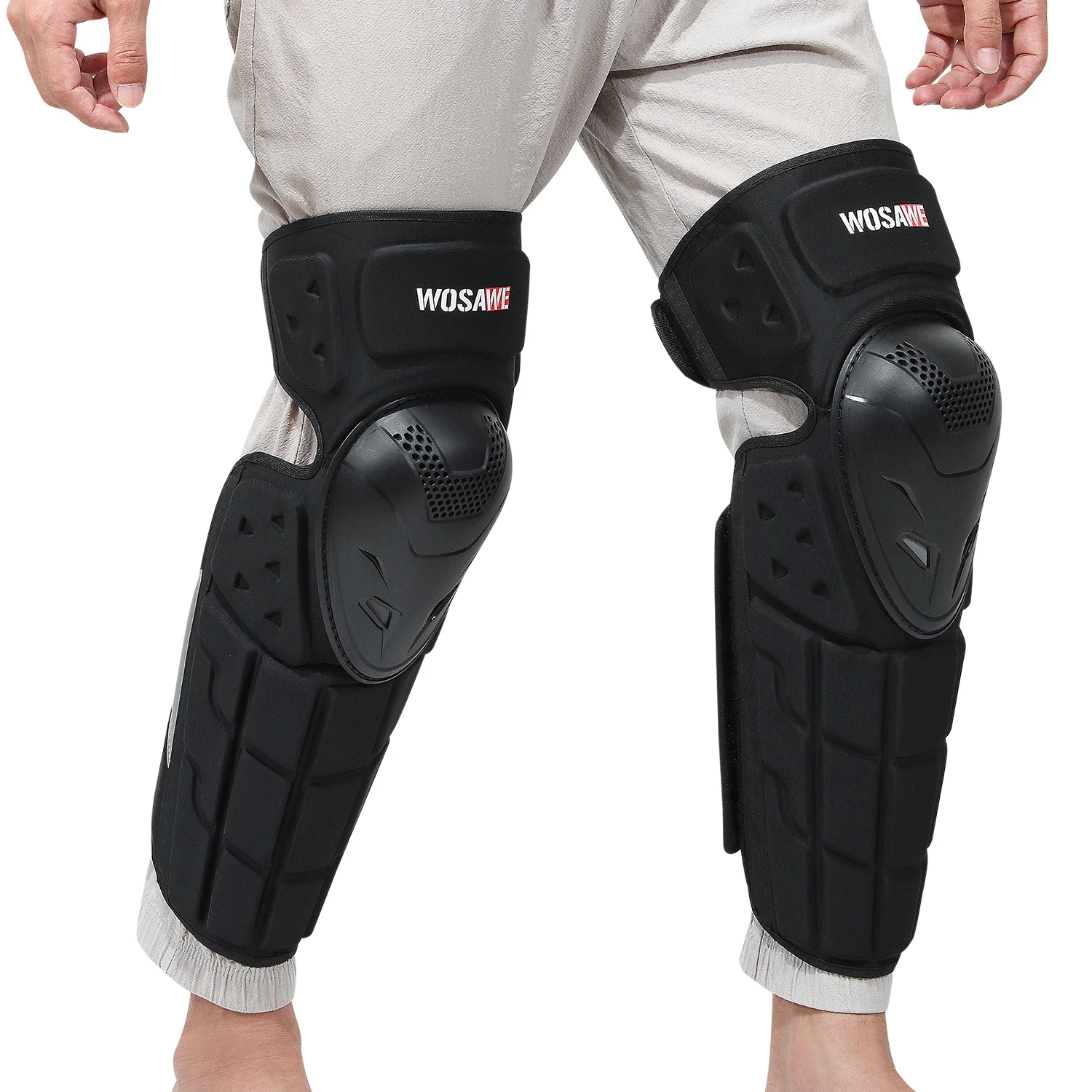 WOSAWE Breathable Armor Suit For Off-road Motorcycle Riding Armor Jacket Knees Pads Protective Gear