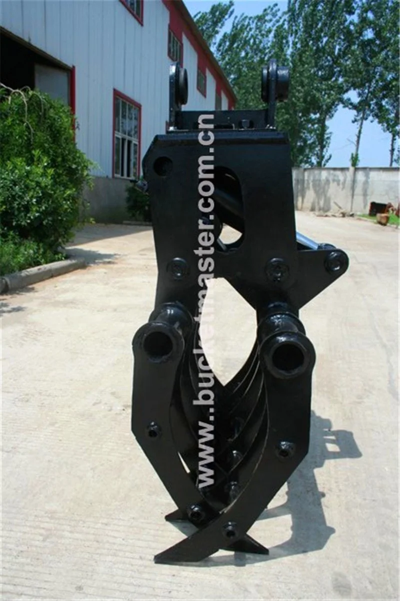 Best Price Trader of excavator attachments non rotating double hydraulic grapple