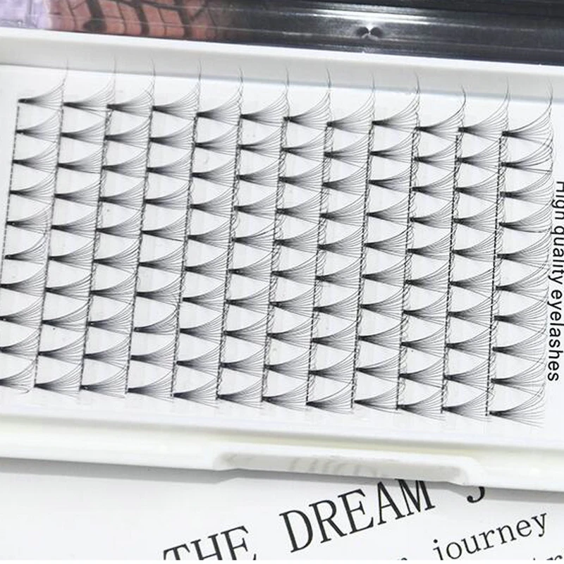 Chinese supplier wholesales High-grade fiber 10P Russian volume lashes individual eyelash extension kit