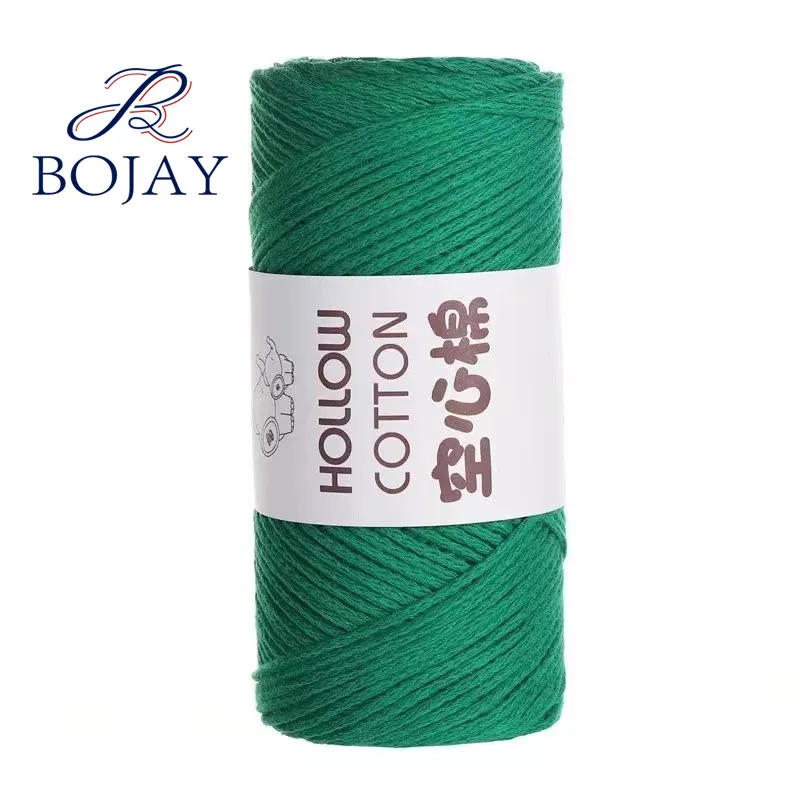 Bojay New Crochet Yarn,  150g Ball 150 Meters long with 2mm Thickness 100% Hollow Cotton Yarn