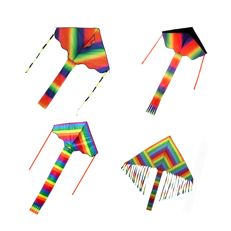 Прямая Заводская цена скидка 1,8 м большой длинный Радужный дельта кайт