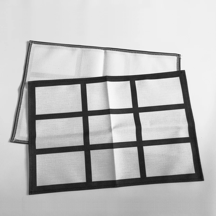 Topjlh sublimation table mat blank, sublimation placemat blanks for 30*40 CM double side blank table mat sublimation placemat