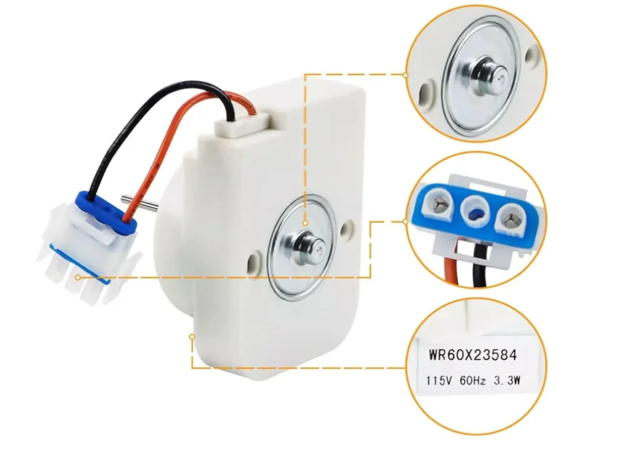 WR60X23584  FAN MOTOR Evaporator Fan Motor for General ElectricRefrigerator Repalces WR60X31522 WR60X10346 WR60X27646 WR60X28783