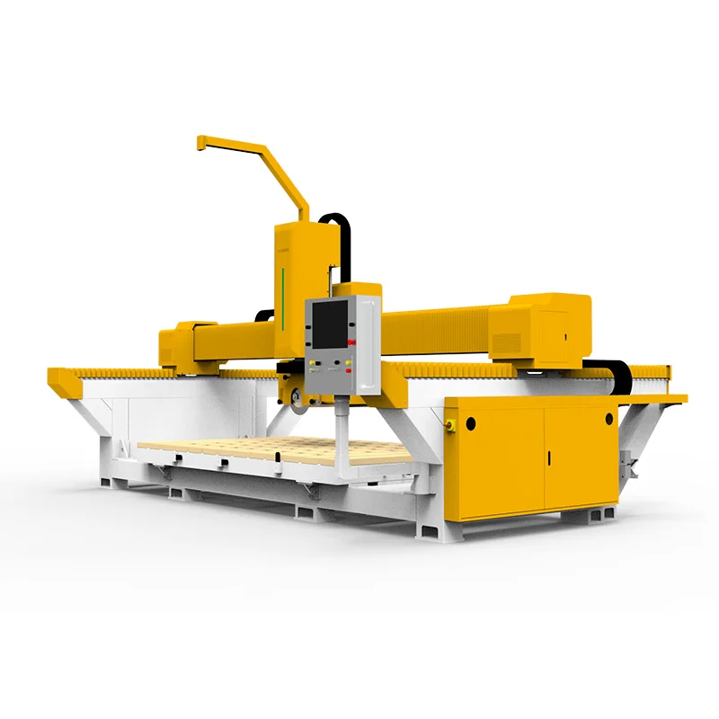 Marble Granite Slabs Stair Steps Countertops Sink Cutting Stone Bridge Saw Machinery 4 Axis CNC Bridge Saw Machine