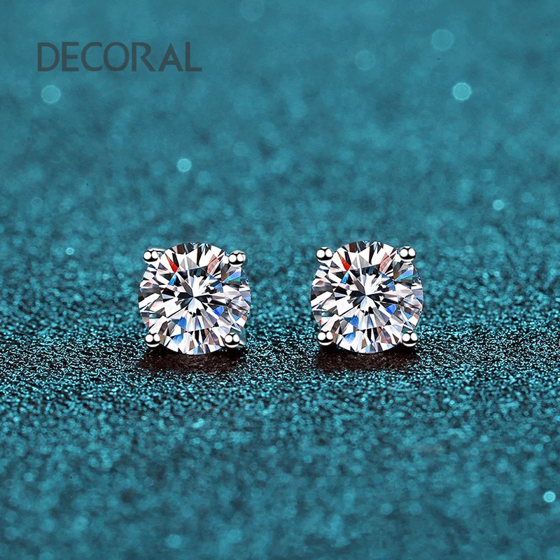 D Color High Quality Custom Moissanite Earing  Affordable Price Fashion Jewelry Luxury Earrings