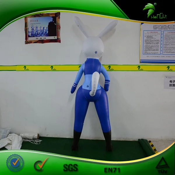 1.5m Tall Custom Cartoon Inflatabl Rabbit Hongyi Standing Inflatable Sexy Doll Girl