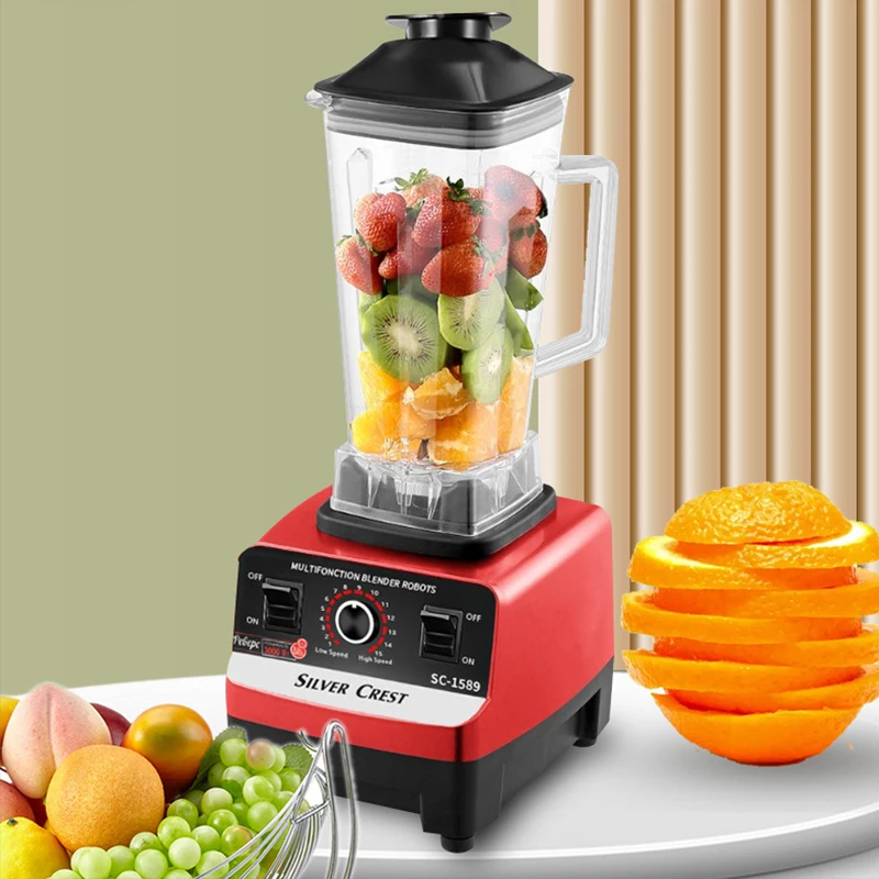 Multifunction Commercial Pharmaceutical Plastic Food Processor Juicer Mixer Blender