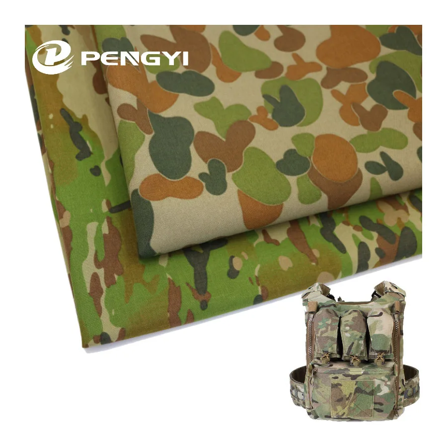100% Polyester Oxford Fabric Pu Coated Fabric Polyester Camouflage Printed Fabric