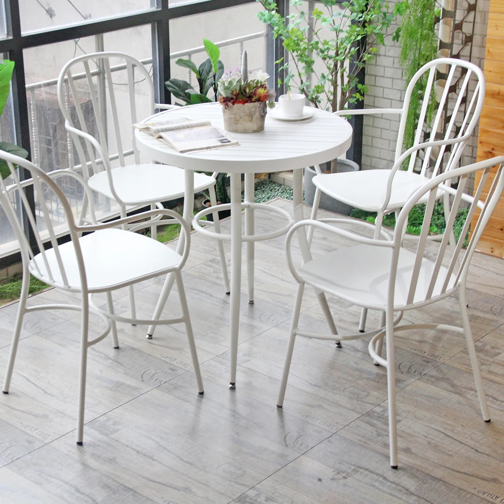 Stackable Colorful Outdoor Furniture Fashion Single Garden Oem Style Packing Modern Metal Chair