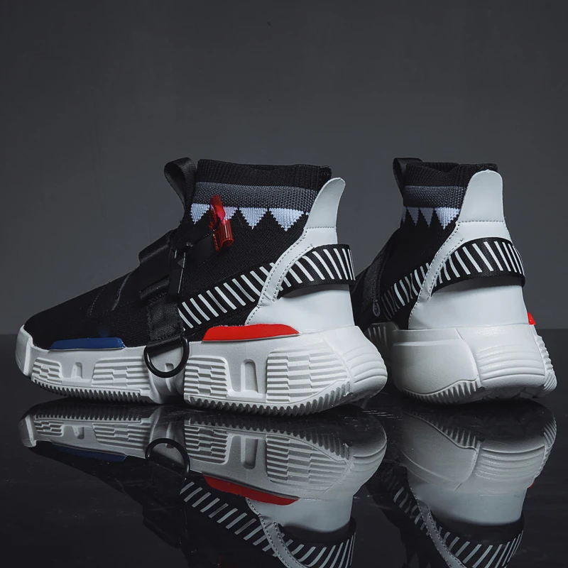 2019 New models hook loop high to help basketball shoes mesh breathable lightweight sneakers,wholesale sports shoes men